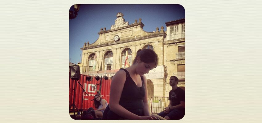 Escena Erasmus sigue por tierras riojanas, después de la función ayeren Haro, mañana nos espera Calahorra
